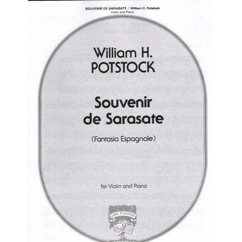 Potstock - Souvenir De Sarasate For Violin and Piano Published by Carl Fischer