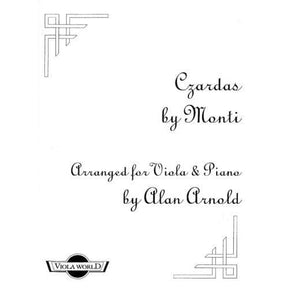 Monti, Vittorio - Czardas - Viola and Piano - transcribed by Alan Arnold - Viola World Publications