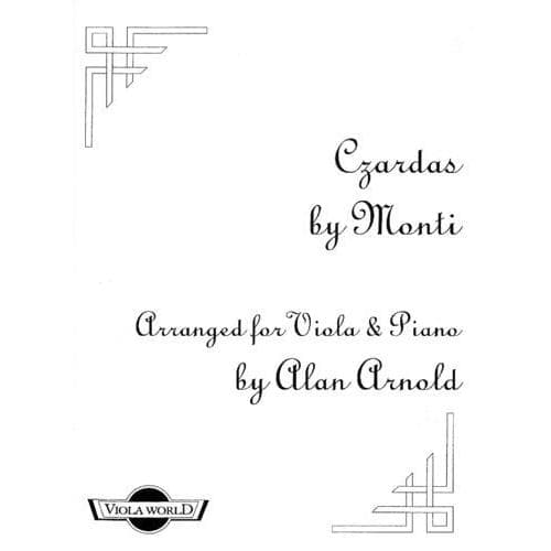 Monti, Vittorio - Czardas - Viola and Piano - transcribed by Alan Arnold - Viola World Publications