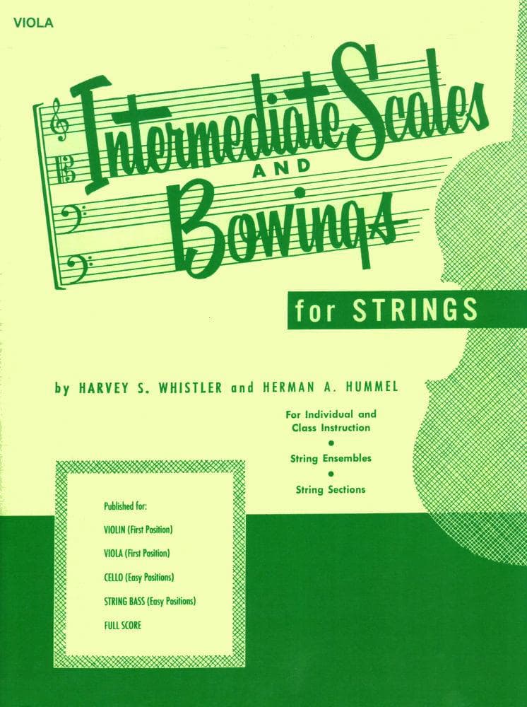 Whistler/Hummel - Intermediate Scales & Bowings, for Viola Published by Rubank Publications