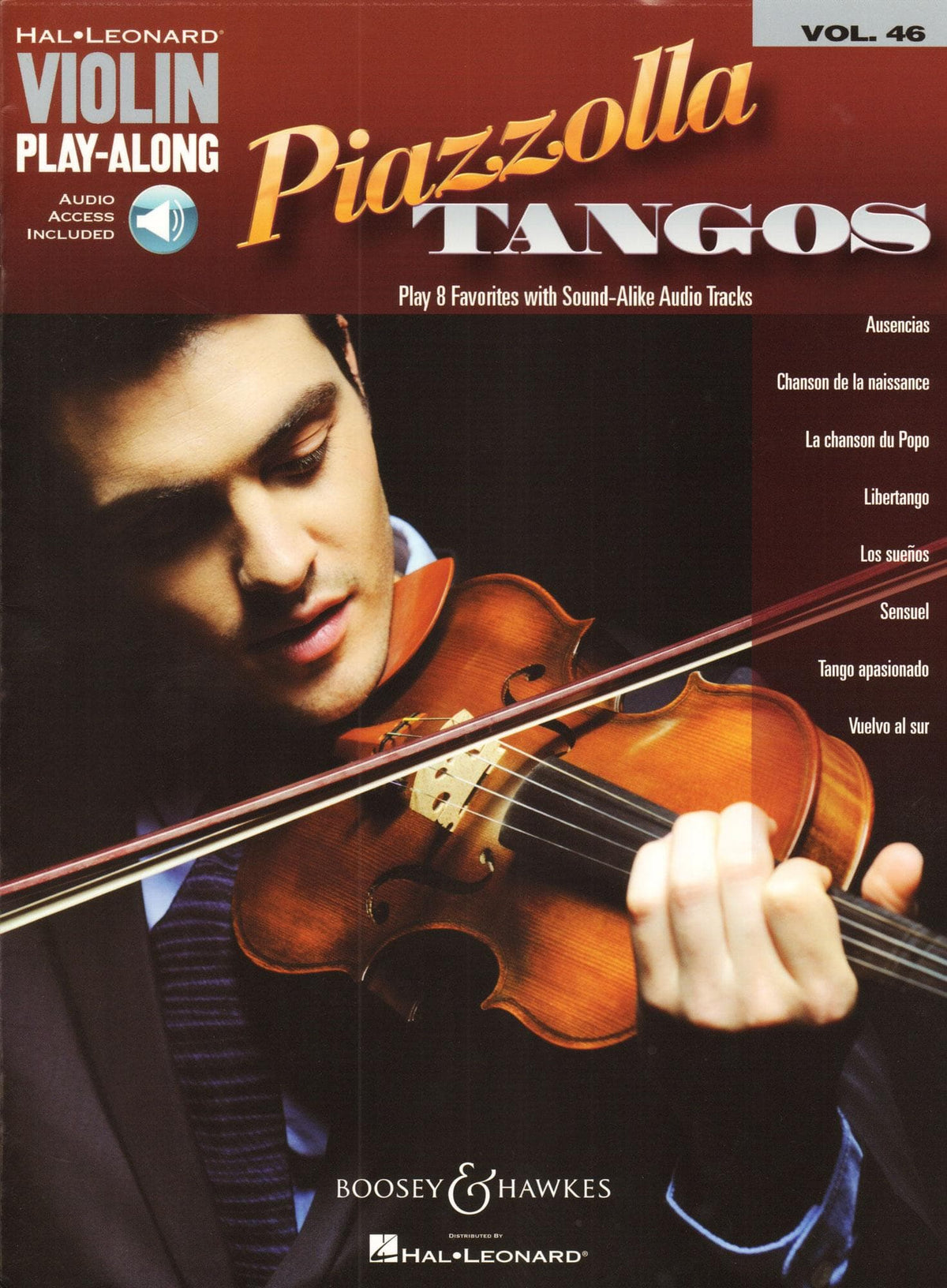 Piazzolla Tangos - Violin Play-Along Vol. 46 - 8 Favorites - for Violin and Audio Accompaniment - Hal Leonard