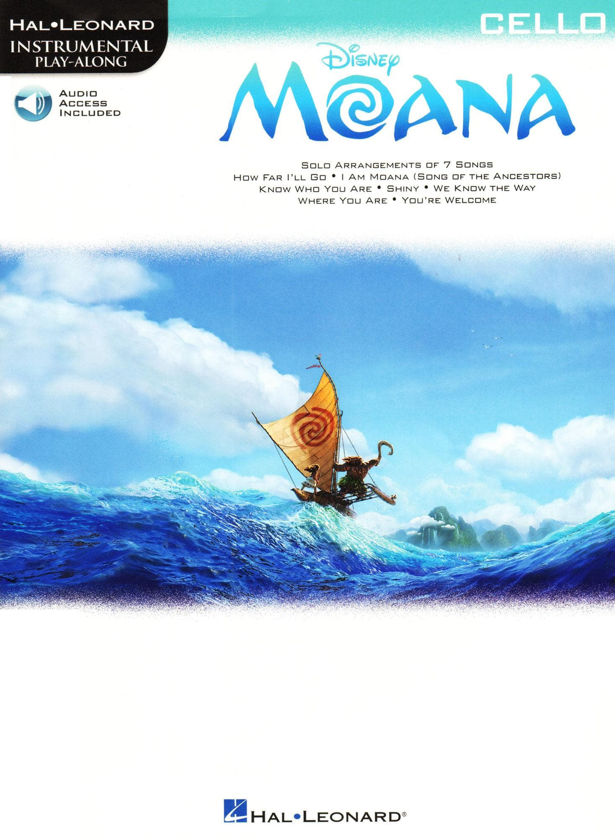 Disney's Moana - Instrument Play-Along - for Cello with Audio Accompaniment - Hal Leonard