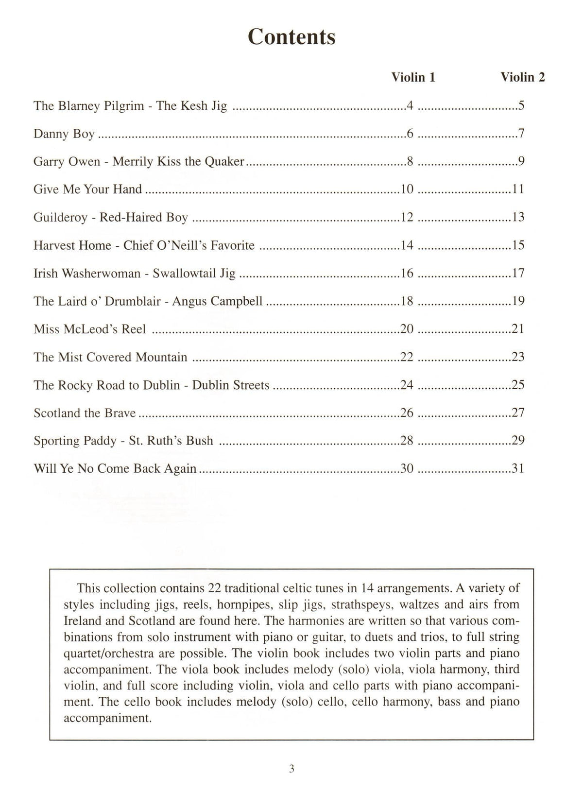 Duncan - Celtic Fiddle Tunes for Solo and Ensemble - 1 or 2 Violins with Piano Accompaniment - Mel Bay Publications