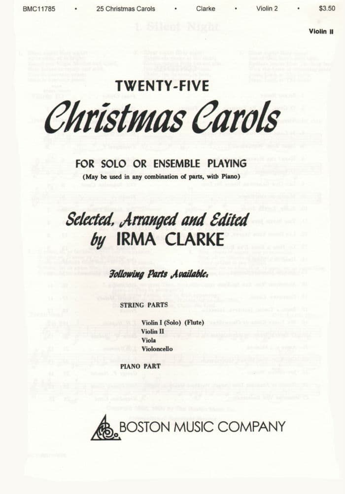 Clarke-25 Christmas Carols Violin 2