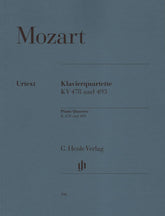 Mozart, WA - Piano Quartets, K 478 and 493 - Violin, Viola, Cello, and Piano - edited by Ernst Herttrich - G Henle Verlag URTEXT