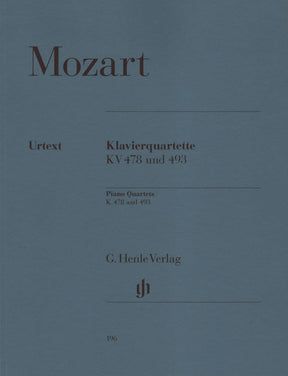 Mozart, WA - Piano Quartets, K 478 and 493 - Violin, Viola, Cello, and Piano - edited by Ernst Herttrich - G Henle Verlag URTEXT