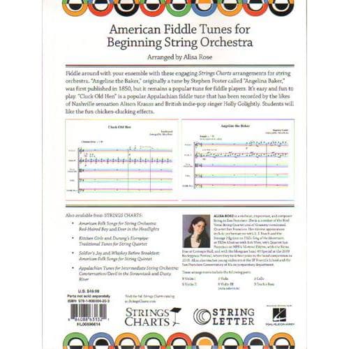 American Fiddle Tunes for Beginning String Orchestra - Score and Parts - Arranged by Alisa Rose - String Letter Publishing