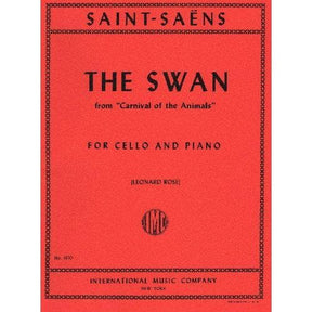 Saint-Saens, Camille - The Swan from "Carnival of the Animals" - for Cello and Piano - edited by Rose - International Music Company