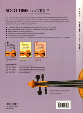 Solo Time for Viola - by Kathy and David Blackwell - Book 1 - for Viola and Piano - Oxford University Press