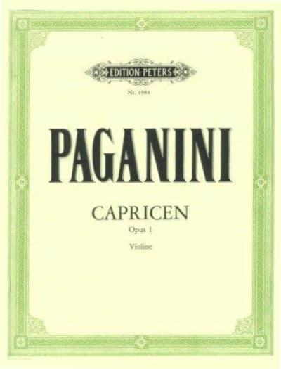 Paganini, Niccolo - 24 Caprices for Violin, Op 1 - Solo Violin - edited by Carl Flesch - Peters