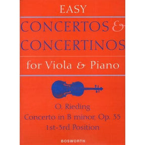 Reiding, Oscar - Concerto In b minor, Op 35 For Viola and Piano Published by Bosworth & Co