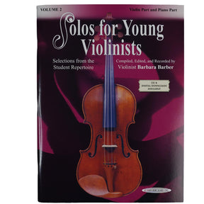 Solos for Young Violinists Volume 2 for Violin and Piano by Barbara Barber - Summy-Birchard Publication