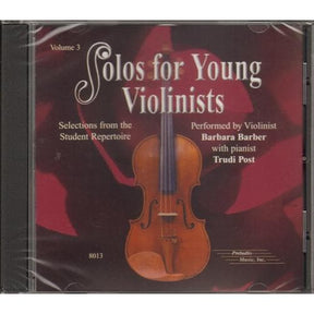 Solos for Young Violinists Volume 3 CD by Barbara Barber Published by Alfred Music Publishing