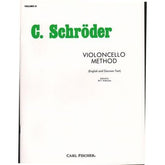 Schroeder - Violoncello Method - Volume 3 For Cello Published by Carl Fischer