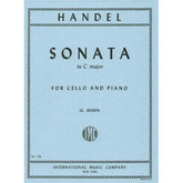 Handel, George Frideric - Sonata In C Major - Cello and Piano - edited by G Jensen - International Edition