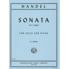 Handel, George Frideric - Sonata In C Major - Cello and Piano - edited by G Jensen - International Edition