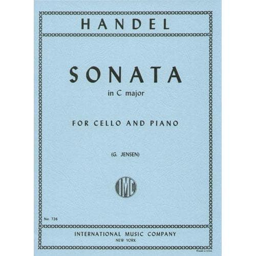 Handel, George Frideric - Sonata In C Major - Cello and Piano - edited by G Jensen - International Edition