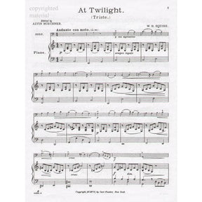 Squire, William Henry - At Twilight For Cello and Piano Published by Carl Fischer