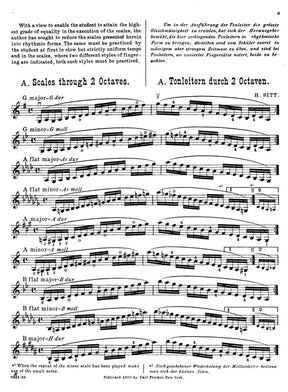 Sitt, Hans  - Scale Studies For Violin Published by Carl Fischer