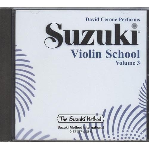 Suzuki Violin School CD, Volume 3, Performed by Cerone