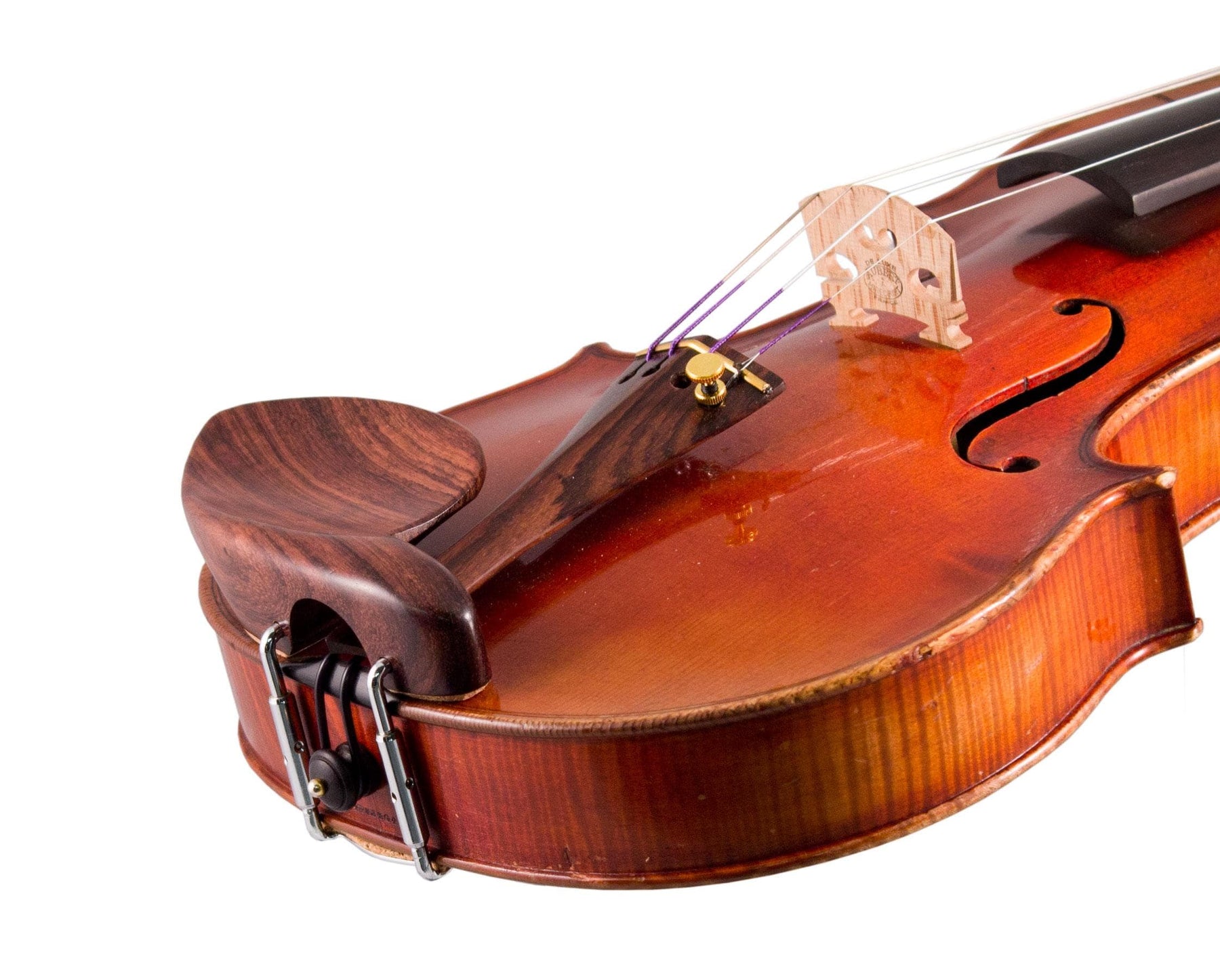 PVS Rosewood Violin Chinrest - Large Plate with Hump