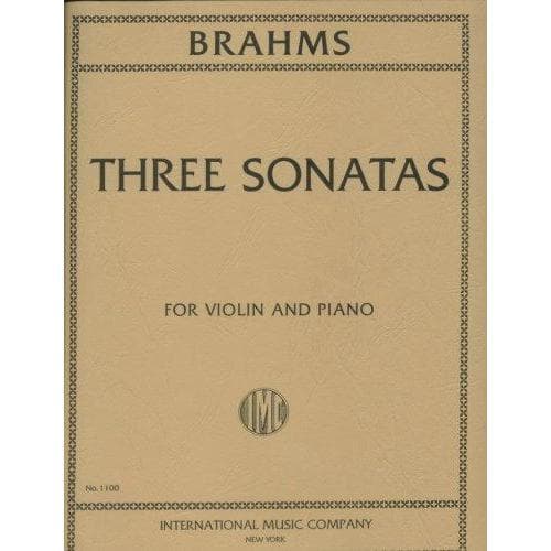 Brahms, Johannes - Sonatas Op 78 , 100 and 108 for Violin and Piano - International Edition