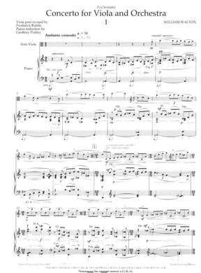 Walton, William - Concerto For Viola ( 1929 Revised 1962 ) With Piano Reduction Published by Oxford University Press