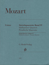 Mozart, W.A. - String Quartets, Volume IV: The Hoffmeister and Prussian Quartets - for String Quartet - G. Henle Verlag URTEXT