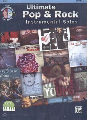 Ulitmate Pop & Rock Instrumental Solos - Viola w/CD - Alfred