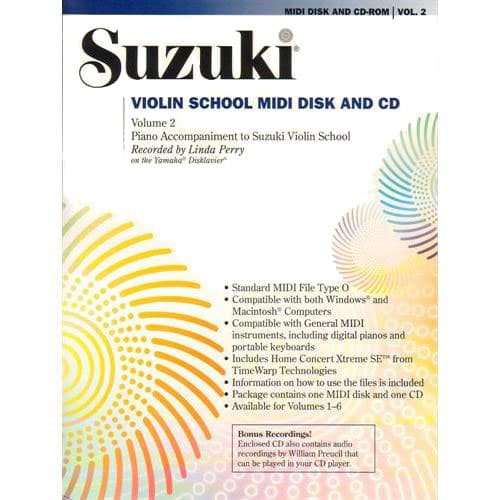 Suzuki Violin School Piano Accompaniment MIDI/CD-ROM, Volume 2