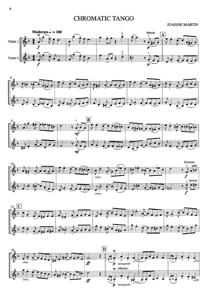 Martin, Joanne - Playing With Style for Violin Duet - Two Violins - Alfred Music Publishing