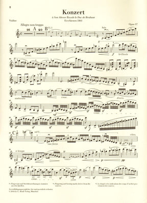 Vieuxtemps, Henri - Concerto No. 5 in A minor, Opus 37 - for Violin and Piano - edited by Iwazumi - G Henle Verlag URTEXT