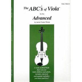 Rhoda, Janice Tucker - The ABCs of Viola For The Advanced (Book 3) Published by Carl Fischer