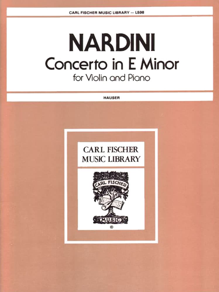 Pietro Nardini - Concerto In e minor for violin Published by Carl Fischer: Hauser Edition