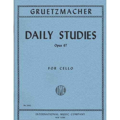 Grützmacher, Friedrich - Daily Studies, Op 67 - Cello solo - edited by Waldo Lyman - International Edition