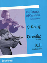 Rieding, Oscar - Concertino In a minor Op 21 For Violin and Piano Published by Bosworth & Co