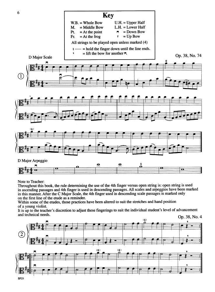 Wohlfahrt, Franz - Intermediate Studies in First Position - Viola - compiled and edited by Amy Rosen - Carl Fischer Edition