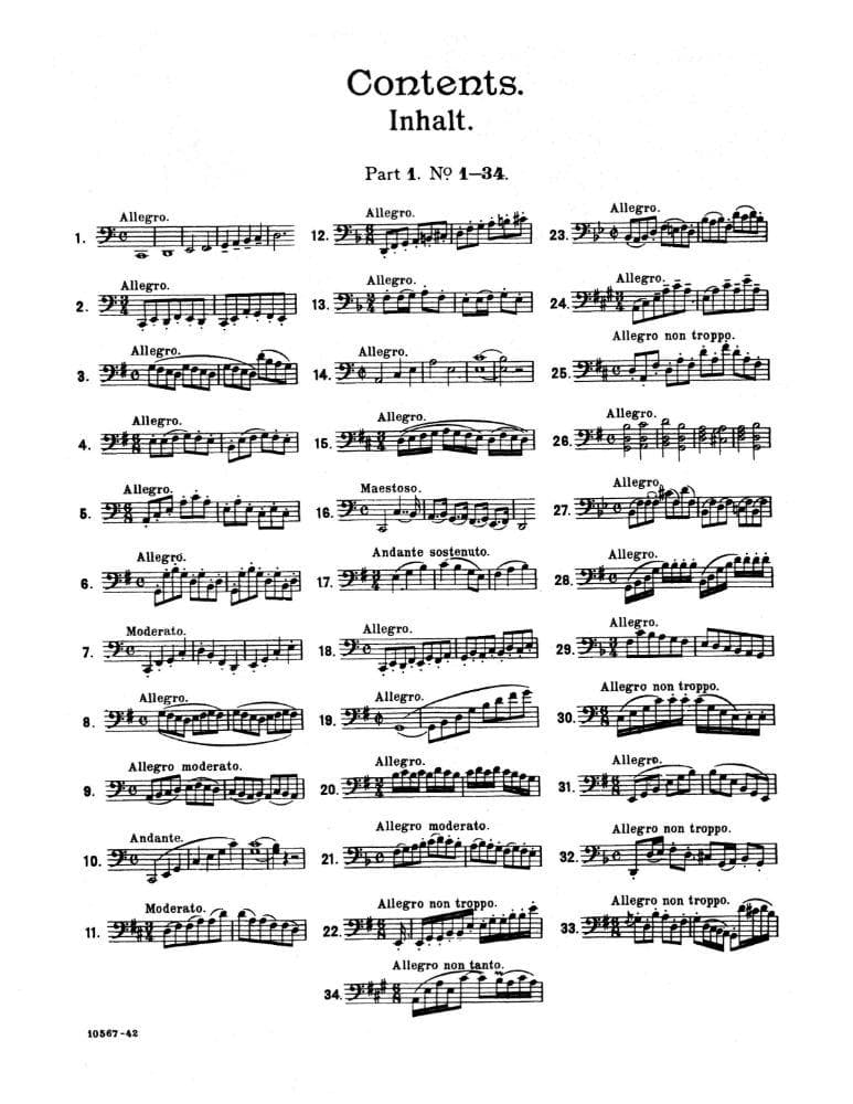 Dotzauer, J Friedrich - 62 Select Studies for Violoncello, Volume 1 (Nos 1-34) - Cello solo - edited by Johannes Klingenberg and F Girard - Carl Fischer Edition