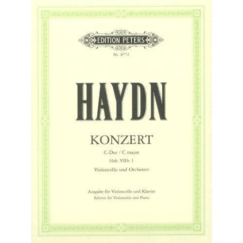 Haydn, Franz Joseph - Concerto in C Major, Hob VIIb:1 - Cello and Piano - edited by Philipp Bosbach - Edition Peters