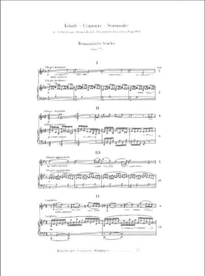 Dvorák, Antonín - Four Romantic Pieces, Op 75 - Violin and Piano - edited by  Kurt Guntner - published by G Henle Verlag URTEXT