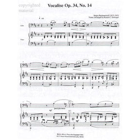 Rachmaninoff - Vocalise, Op 34, No 14 For Cello Edited by Dishinger Published by Medici Music Press