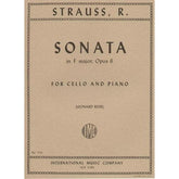 Strauss, Richard - Sonata In F Major Op 6 For Cello and Piano Published by International Music Company