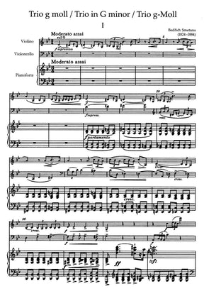 Smetana, Bed?ich - Trio in g minor - Violin, Cello, and Piano - Score and Parts - Bärenreiter Verlag URTEXT