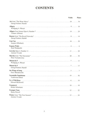 Solo Pieces For The Intermediate Violinist - Violin and Piano - arranged by Craig Duncan - Mel Bay Publications