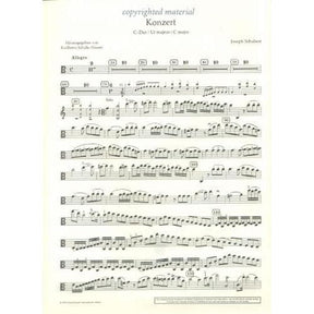 Schubert, Joseph - Concerto in C Major - Viola and Piano - edited by Karlheinz Schultz-Hauser - Schott Edition