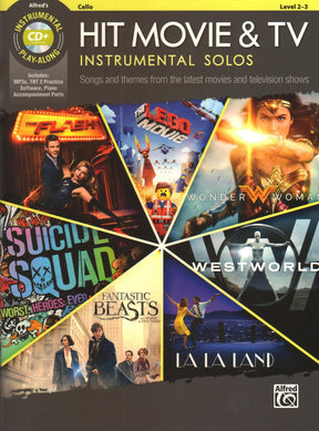 Hit Movie & TV Instrumental Solos - for Cello with CD Audio or Piano PDF Accompaniment - Alfred