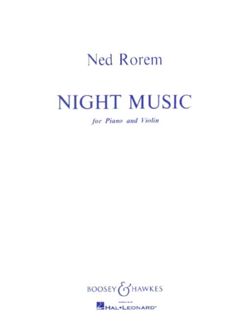 Rorem, Ned - Night Music for Piano and Violin - published by Boosey & Hawkes