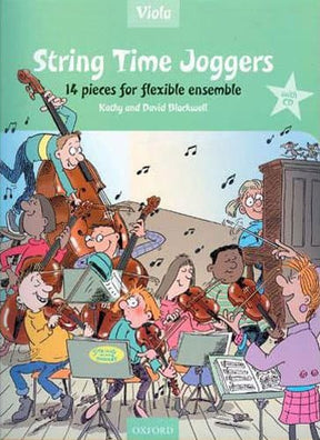 Blackwell, Kathy and David  - String Time Joggers: 14 Pieces for Flexible Ensemble - Viola and Piano - Book/CD set - Oxford UP