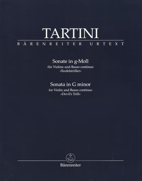 Tartini, Giuseppe - Sonata in G minor ("Devil's Trill") - for Violin and Basso continuo - Barenreiter URTEXT