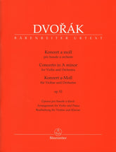 Dvorak, Antonin - Concerto in A minor, op. 53 - for Violin and Piano - edited by Iacopo Cividini - Barenreiter URTEXT